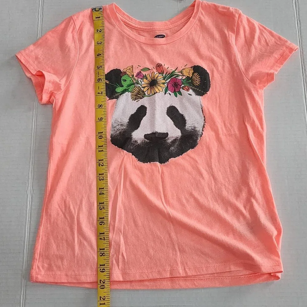 Old Navy outfit girls L 10-12 Pands t shirt shorts New